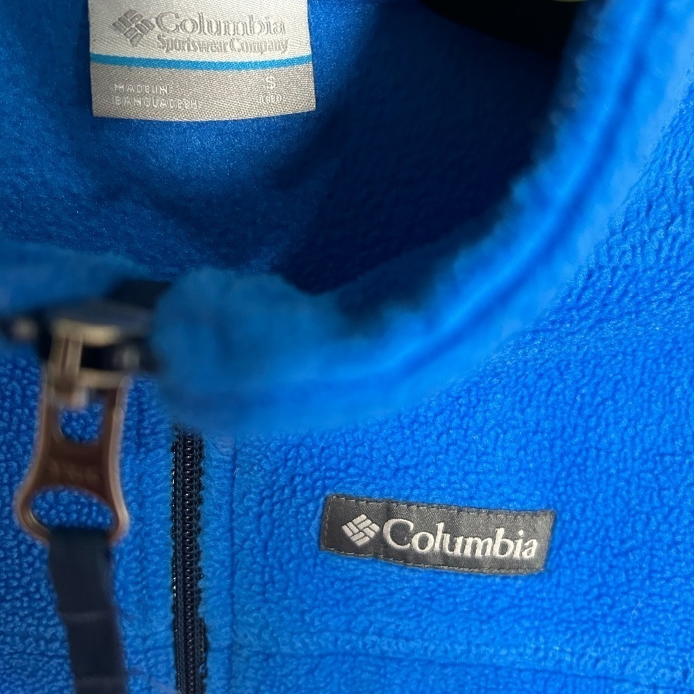 Columbia Kids Bright Blue Fleece Jacket - Picture 3 of 3